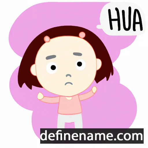 cartoon of the name Hua