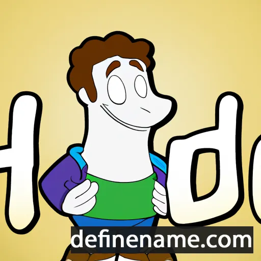 cartoon of the name Hudde