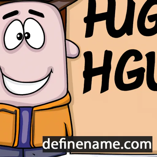 Hugh cartoon