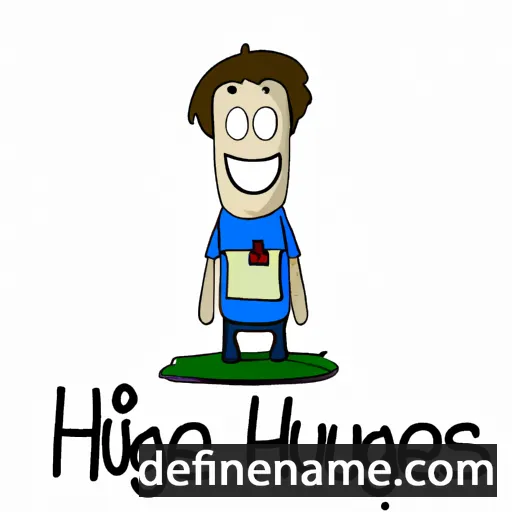 cartoon of the name Hugues