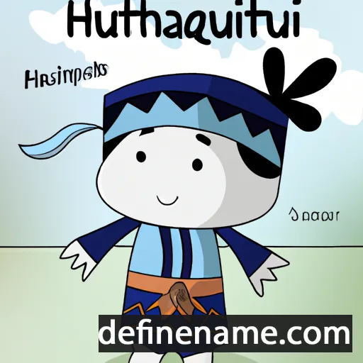 cartoon of the name Huitzilopochtli