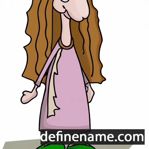 cartoon of the name Huldah