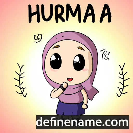 cartoon of the name Humaira