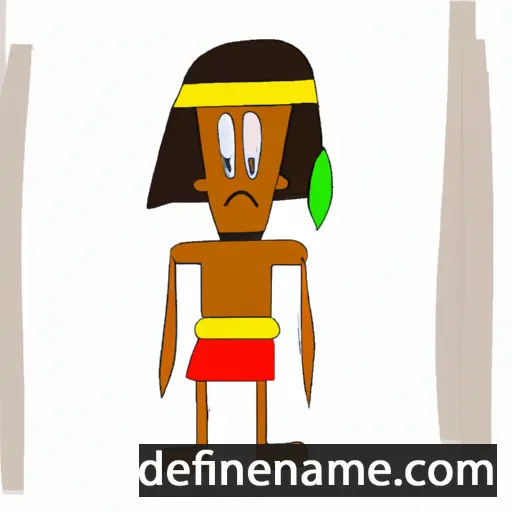 cartoon of the name Hut-Heru