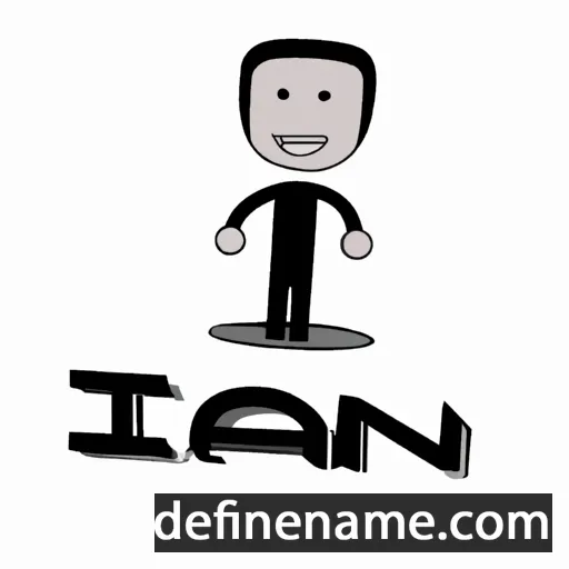 cartoon of the name Ian