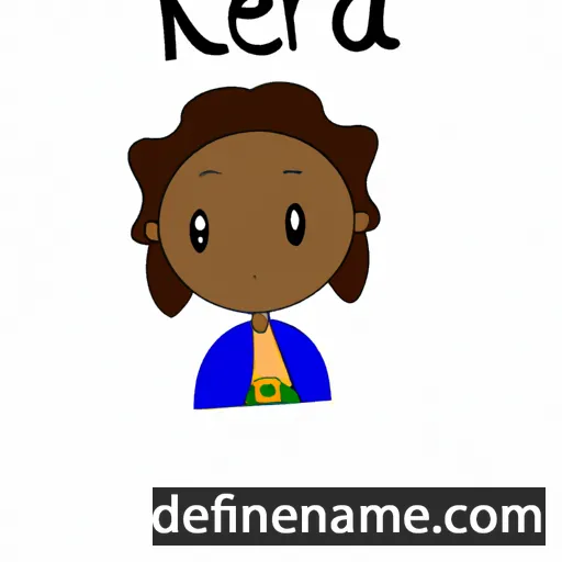 cartoon of the name Kéra