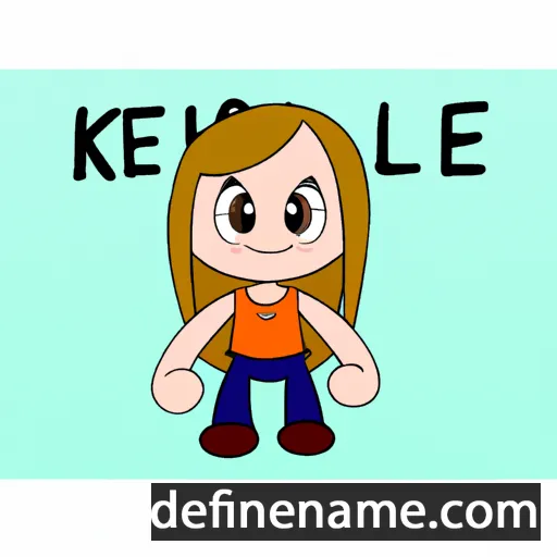 cartoon of the name Keilee