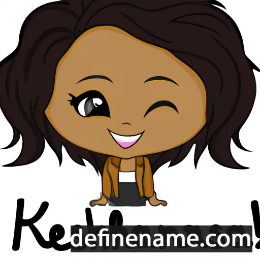 cartoon of the name Keishauna