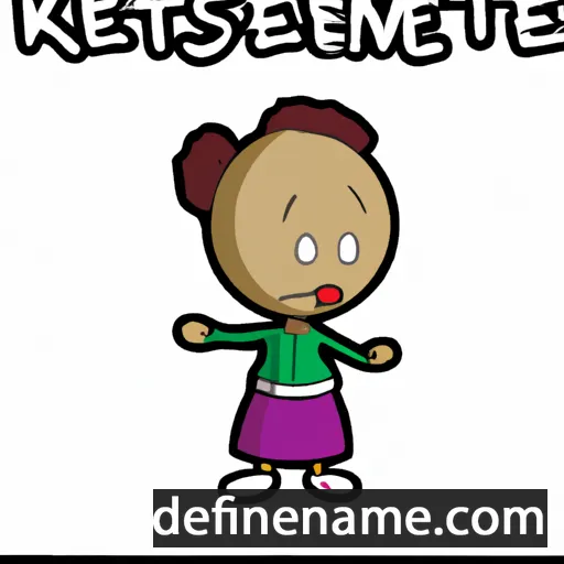 cartoon of the name Keitumetse