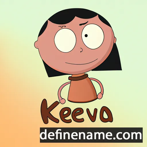 cartoon of the name Keiva