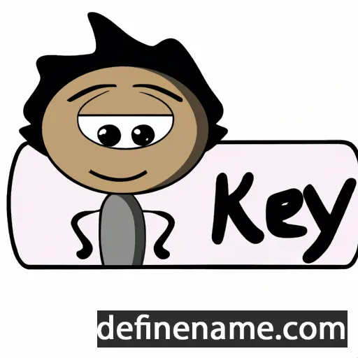 cartoon of the name Keiy