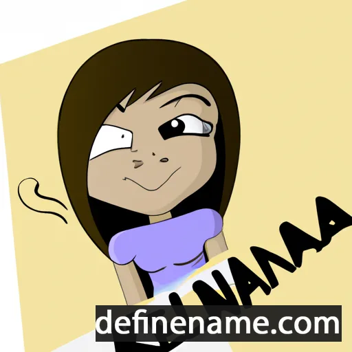 cartoon of the name Kelanna