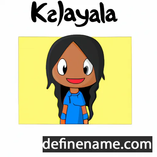 cartoon of the name Kelaya