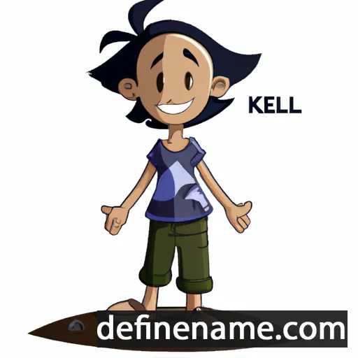 cartoon of the name Keli