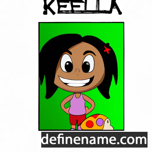 cartoon of the name Kellia