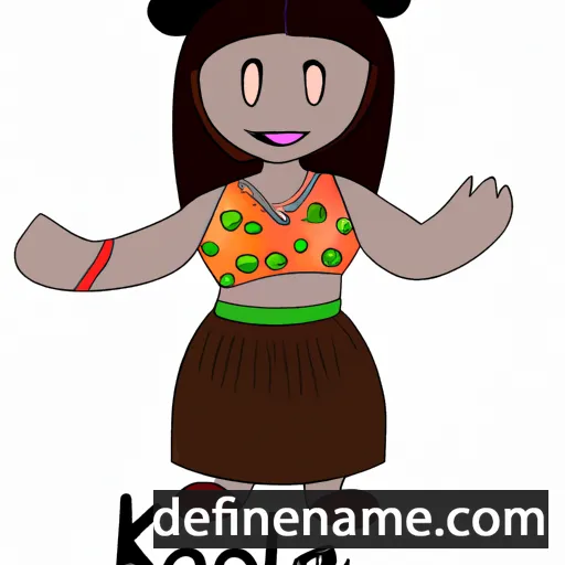 cartoon of the name Kelola