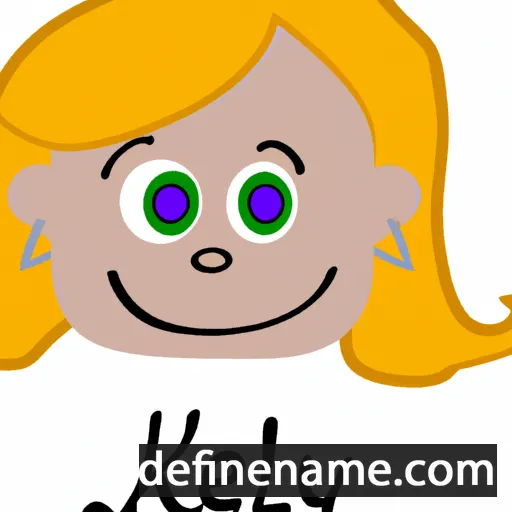 cartoon of the name Kely