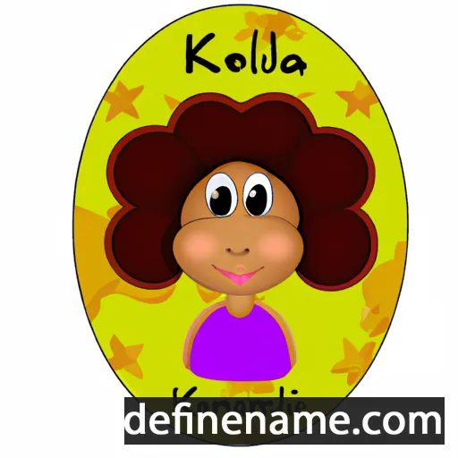 cartoon of the name Kemelia