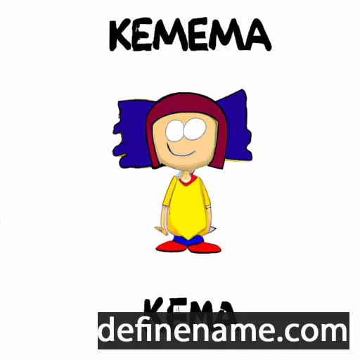 cartoon of the name Kemma