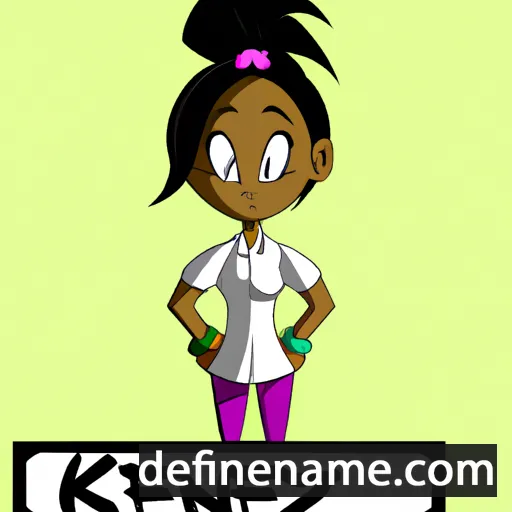 cartoon of the name Ken'zyria