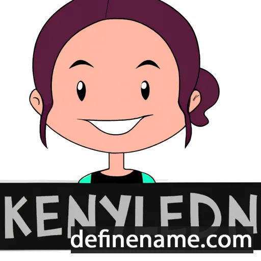 cartoon of the name Kendalyn