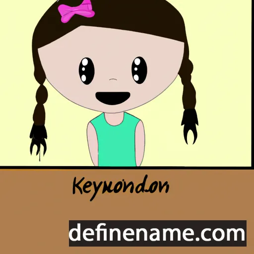 cartoon of the name Kendalynn