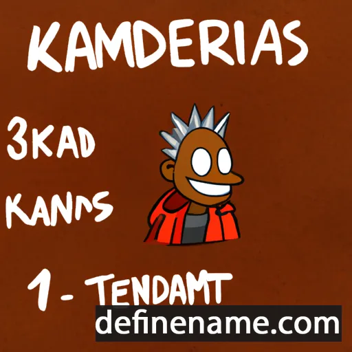 cartoon of the name Kendarius