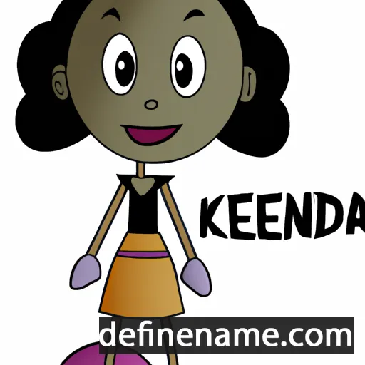 cartoon of the name Kendella