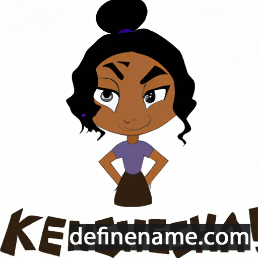 cartoon of the name Keneisha