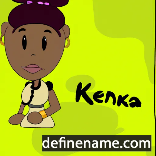 cartoon of the name Keneka