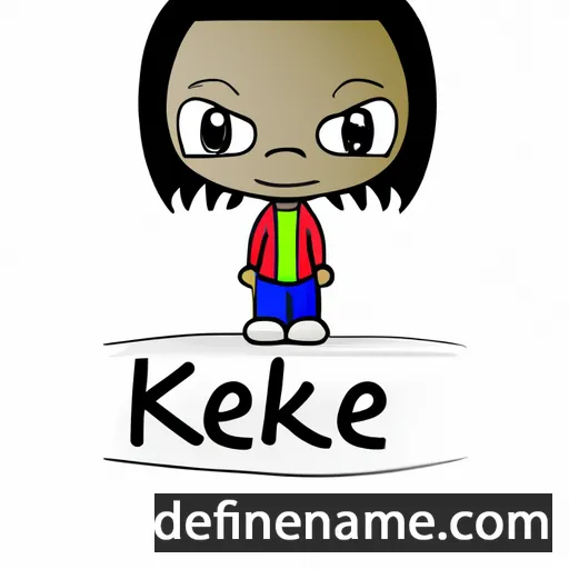 cartoon of the name Keneke