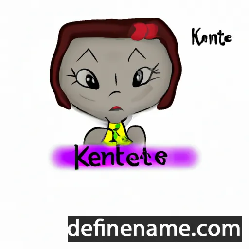 cartoon of the name Kenette