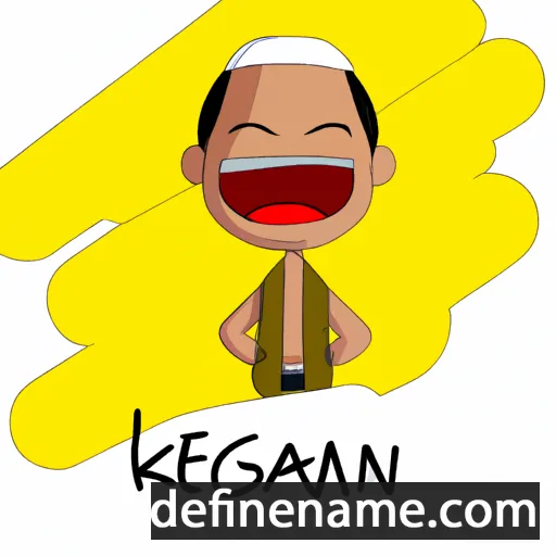 cartoon of the name Kengani