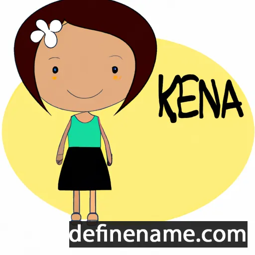 cartoon of the name Kenia