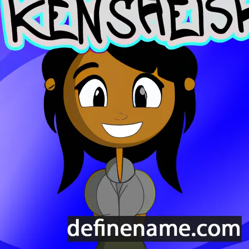 cartoon of the name Kenisha