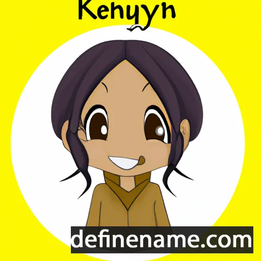 cartoon of the name Keniyah