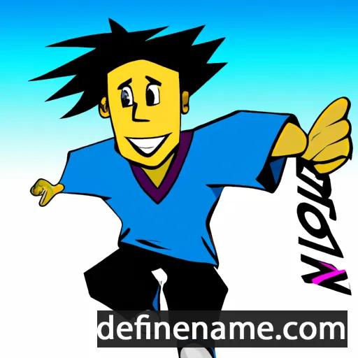 cartoon of the name Kenjo