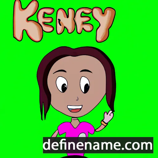 cartoon of the name Kennya