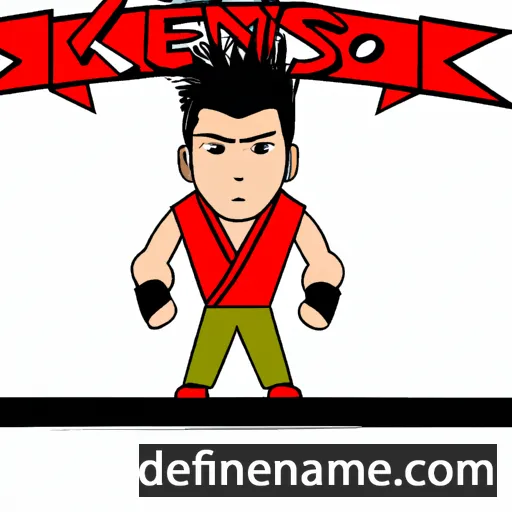 cartoon of the name Kenshiro