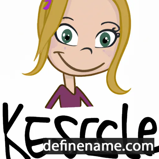 cartoon of the name Kenslie