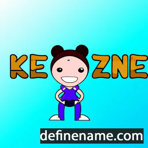 cartoon of the name Kenzee