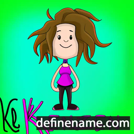 cartoon of the name Kenzi