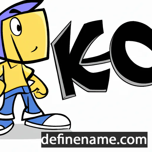 cartoon of the name Keo