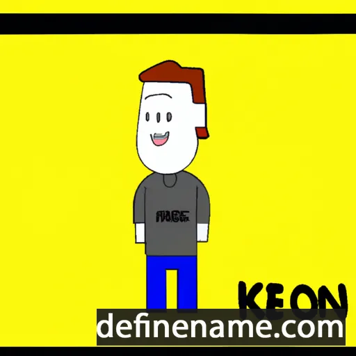 cartoon of the name Keon