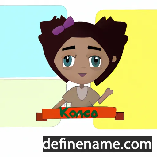 cartoon of the name Keona