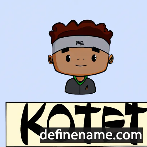 cartoon of the name Keontae