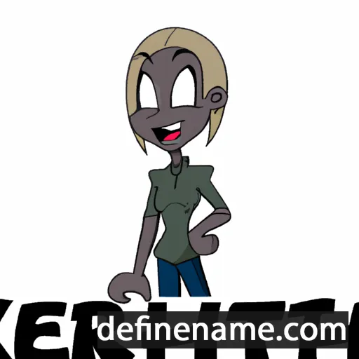 cartoon of the name Kerrith