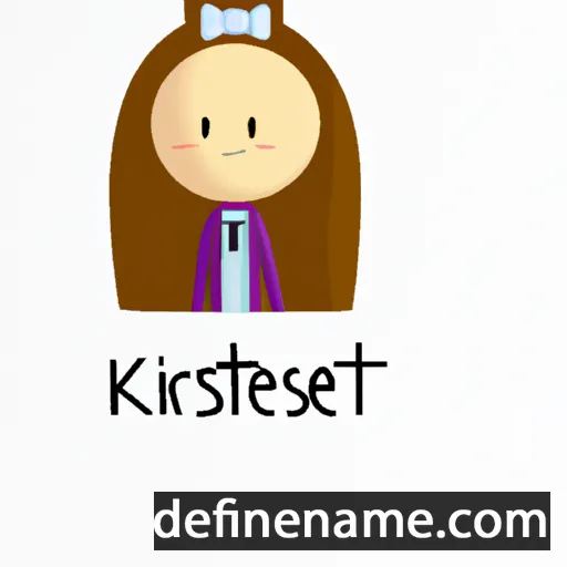 cartoon of the name Kerstíne