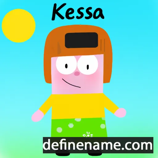 cartoon of the name Kesä