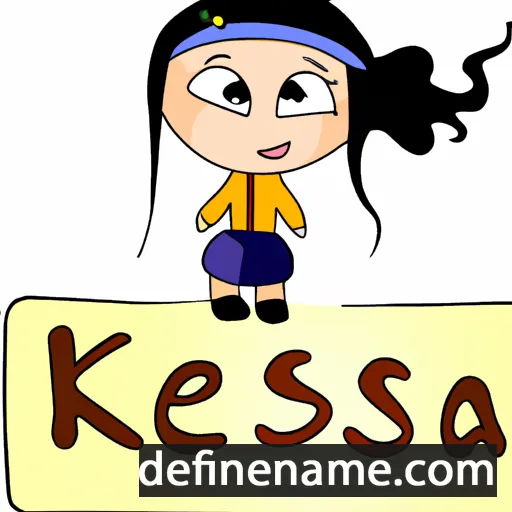 cartoon of the name Kesaia